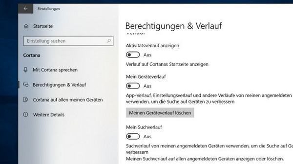 Spuren in Windows